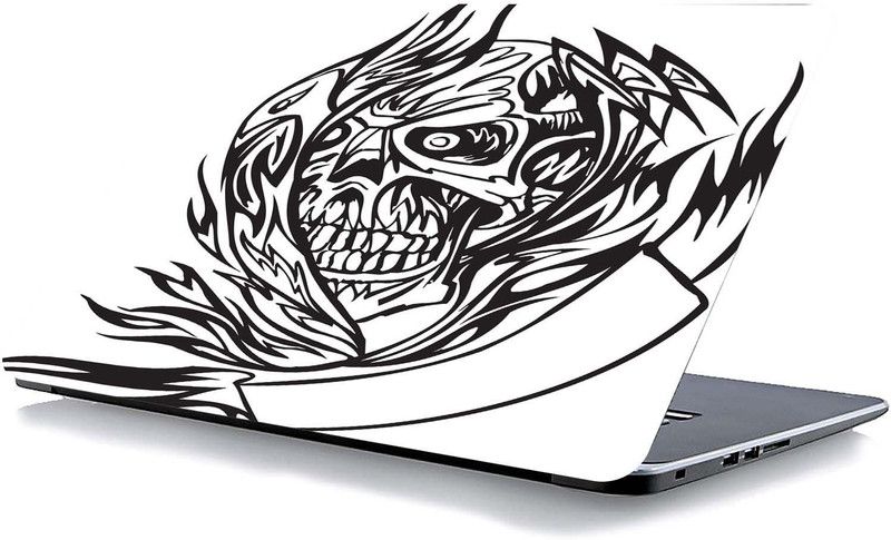 qth SKULL LAP-6910 VINYL Laptop Decal 15.6