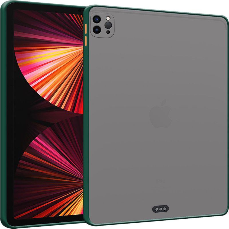 Casotec Back Cover for Apple iPad 11 Pro (2020) Matte Finish Tab Smoke Back Cover  (Green, Camera Bump Protector)