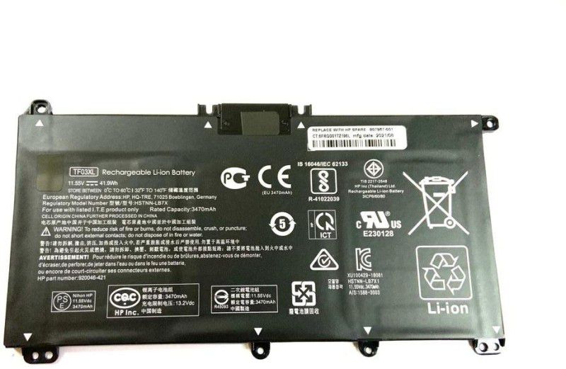 WISTAR HSTNN-LB7X TF03XLBattery for HP Pavilion X360 15-cc007ur 15-cc008nc 4 Cell Laptop Battery
