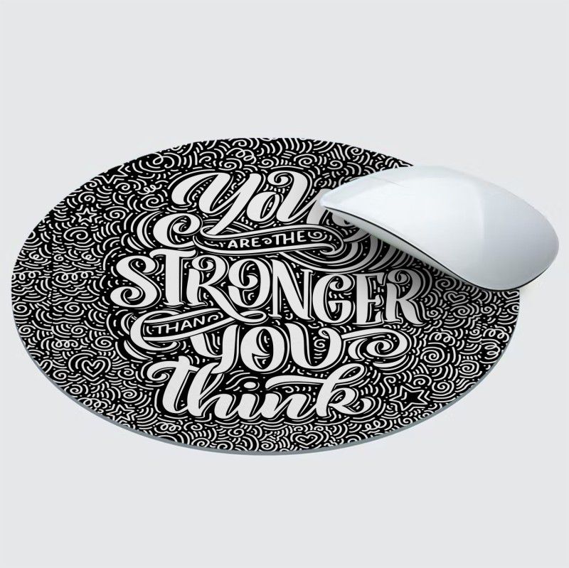 Paper Plane Design Anti Skid Mouse Pad for Desktop and Laptop Computer (Round , Size- 20 cm ) s27 Mousepad  (Multicorored)