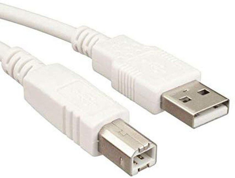 Sea Shell Power Cord 1.5 m Printer Cable 1.5  (Compatible with printer, White)