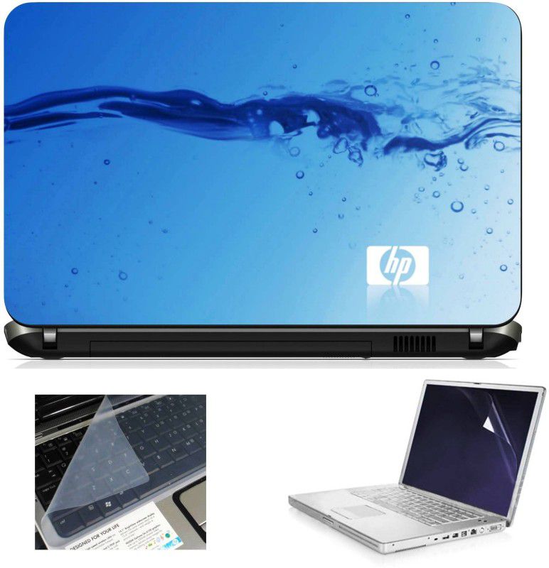 Geek Hp Under Water Bubbles 3in1 Laptop Skins with Laptop Screen Guard and Key Protector HQ1082 15.6 Inch Combo Set
