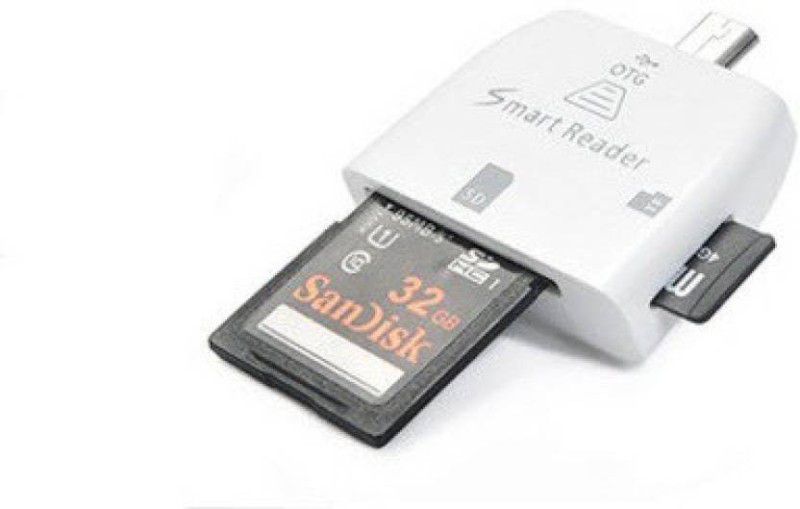 OLECTRA MICRO USB TF/SD OTG SMART Card Reader (White) Card Reader  (White)