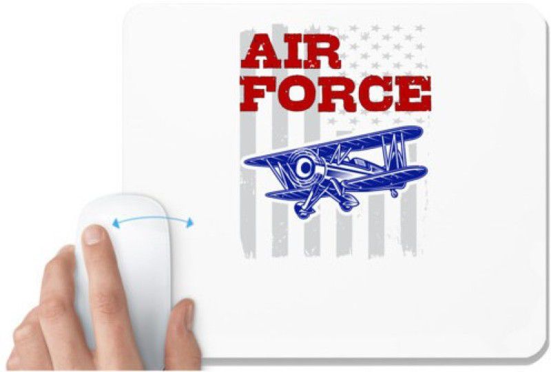 UDNAG White Mousepad 'Airforce | Air force' for Computer / PC / Laptop [230 x 200 x 5mm] Mousepad  (White)