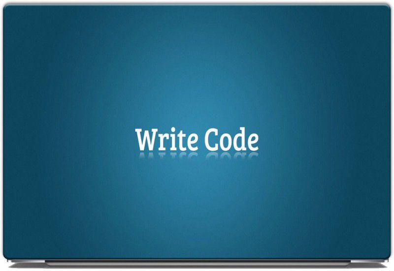 Yuckquee Write Coding/Programming Laptop Skin/Sticker/Vinyl for 14.1, 14.4, 15.1, 15.6,17.5 inches for Laptop or Notebook Printed on 3M Vinyl, HD,Laminated, Scratchproof. A-9 Vinyl Laptop Decal 15.6