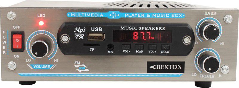 BEXTON 2424 Speaker with USB/AUX/Card Reader FM Radio  (Silver)