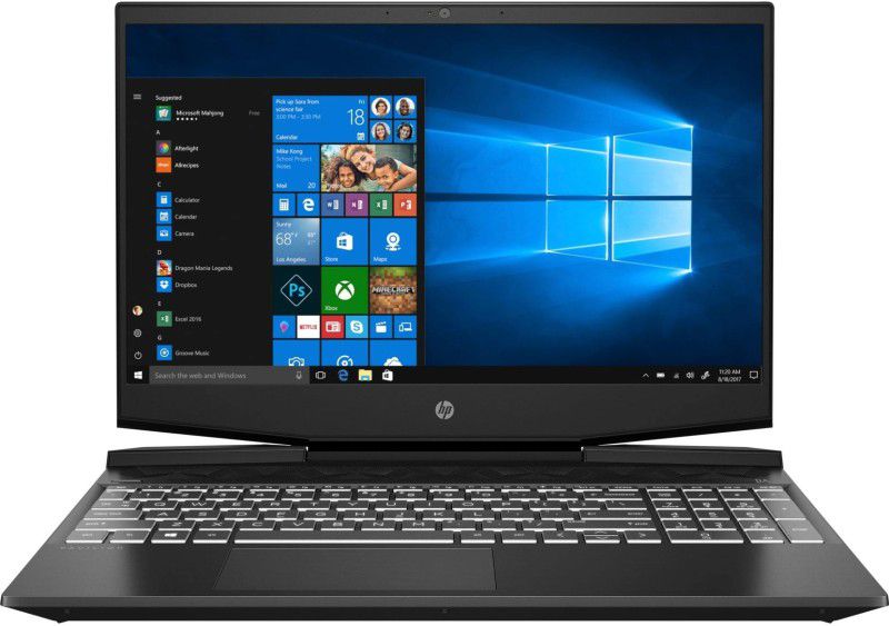 HP HP Pavilion Gaming Core i5 10th Gen - (16 GB/512 GB SSD/Windows 10 Home/4 GB Graphics/NVIDIA GeForce GTX GTX) 15-dk1146TX Gaming Laptop  (15.6 inch, Shadow Black & Ghost White, 2.23 kg)