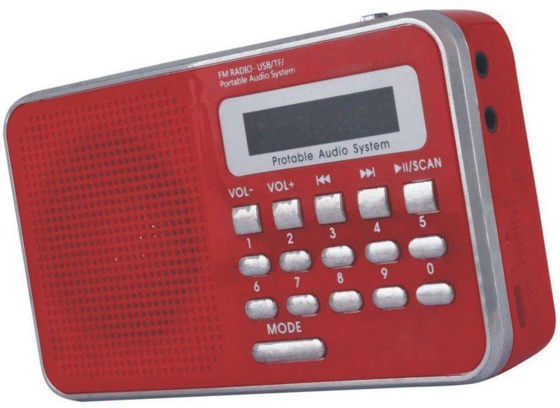 GLOWISH VU_BIT_SM74RC RECHARGEABLE LI-ION BATTERY POWER SOUND USB/TF & SD CARD FM SPEAKER WITH DIGITAL DISPLAY FM Radio  (Multicolor)