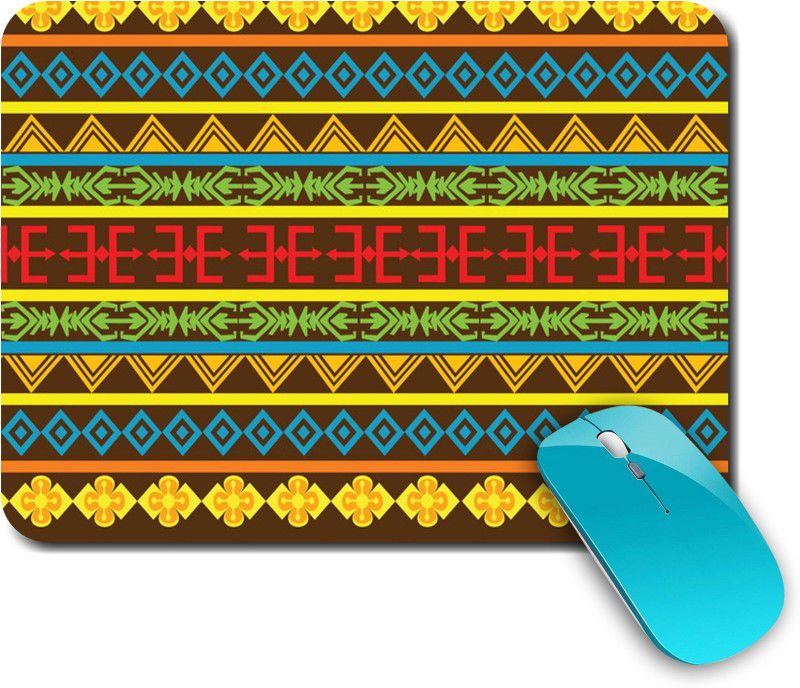 whats your kick Tribal | Pattern | Floral | Colorful |Creative | Printed Mouse Pad/Designer Waterproof Coating Gaming Mouse Pad For Computer/Laptop (Multi12) Mousepad  (Multicolor)