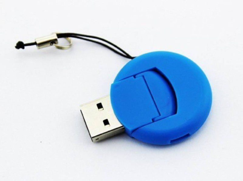 OLECTRA Folding Round Shaped T-Flash Micro SD USB Card Reader (Multicolor) Card Reader  (Blue)