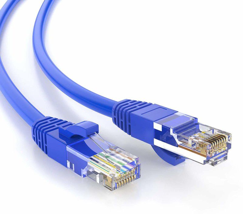 TERABYTE Ethernet Cable 4.75 m 4.75 METER RJ45 CAT5/5E LAN Network Internet Patch Cable Wire High Speed  (Compatible with Computer, Blue, One Cable)