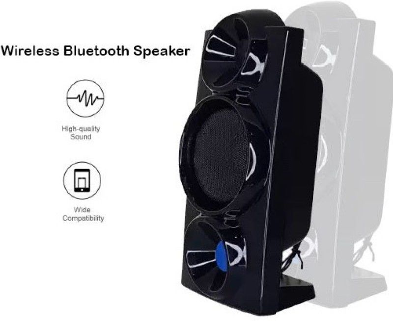 AMUSING Latest Portable Bluetooth Speaker Compatible With All Smartphones Micro Hi-Fi System  (Black)