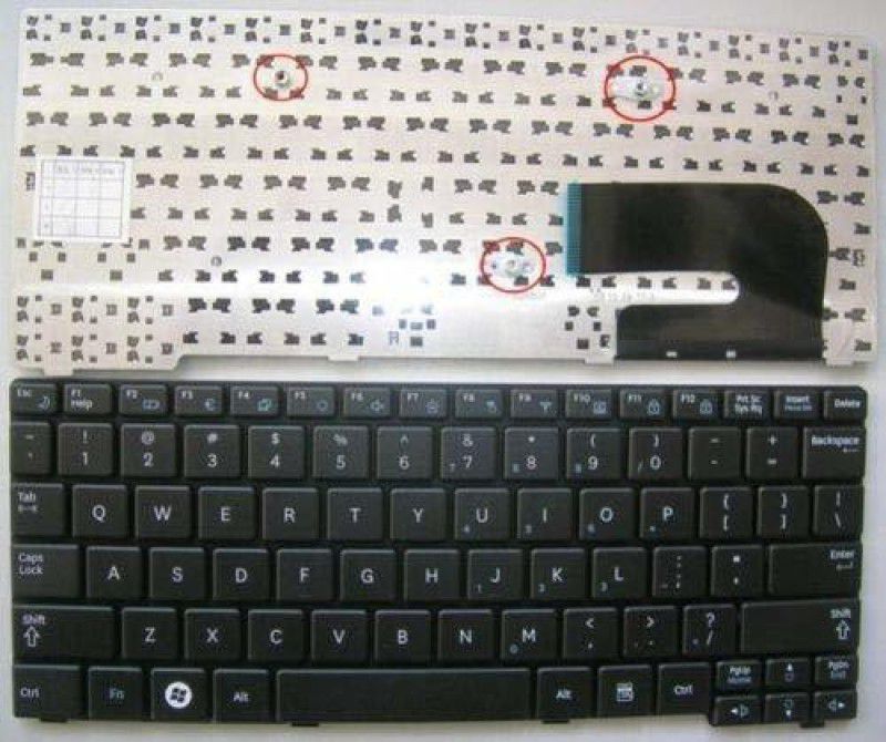 zikson Compatible For Samsung N148 N150 N145* Laptop Keyboard Black Key Laptop Keyboard Replacement Key