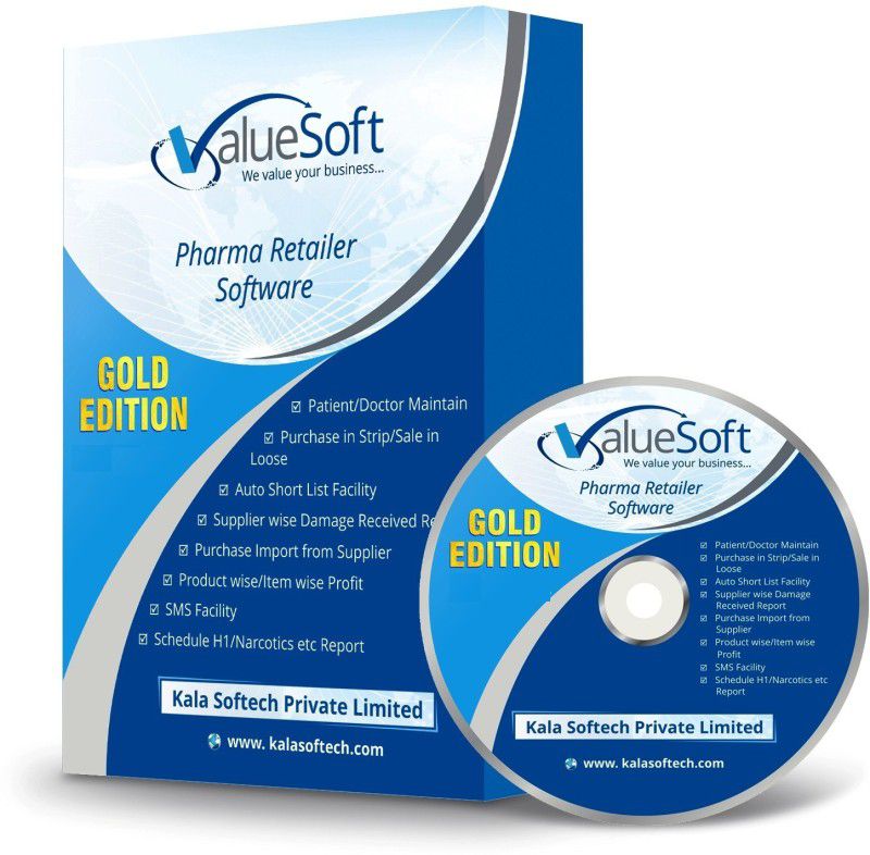 valuesoft Pharma Retail Software  (1 Year)