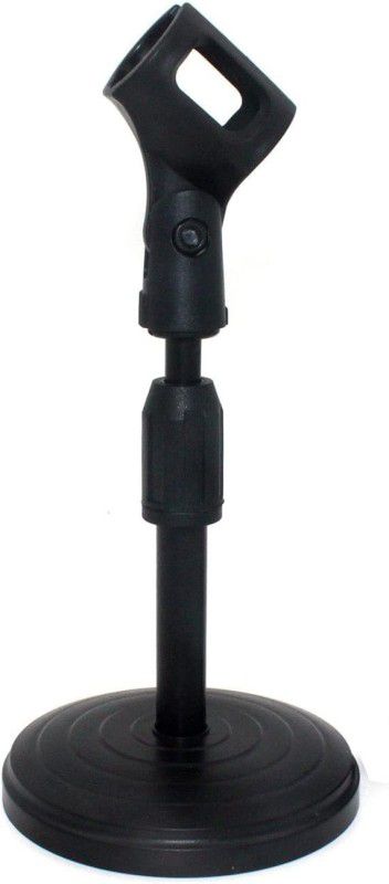 Shreeshyam Heavy Quality Metal Desktop Mini Stand for Microphone Table Mic Conference Microphone Stand  (black)