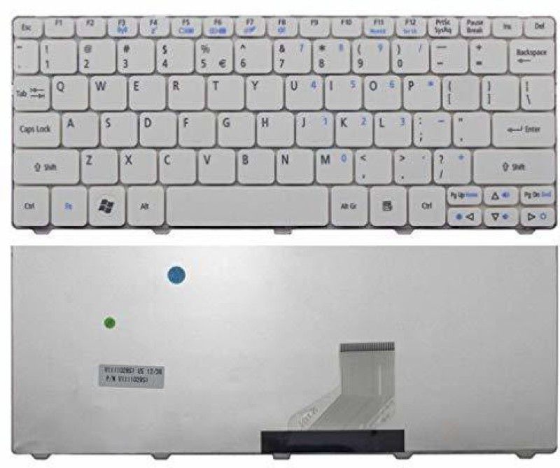 zikson Compatible For Acer White Aspire 2478- Laptop Keyboard Black Laptop Keyboard Replacement Key