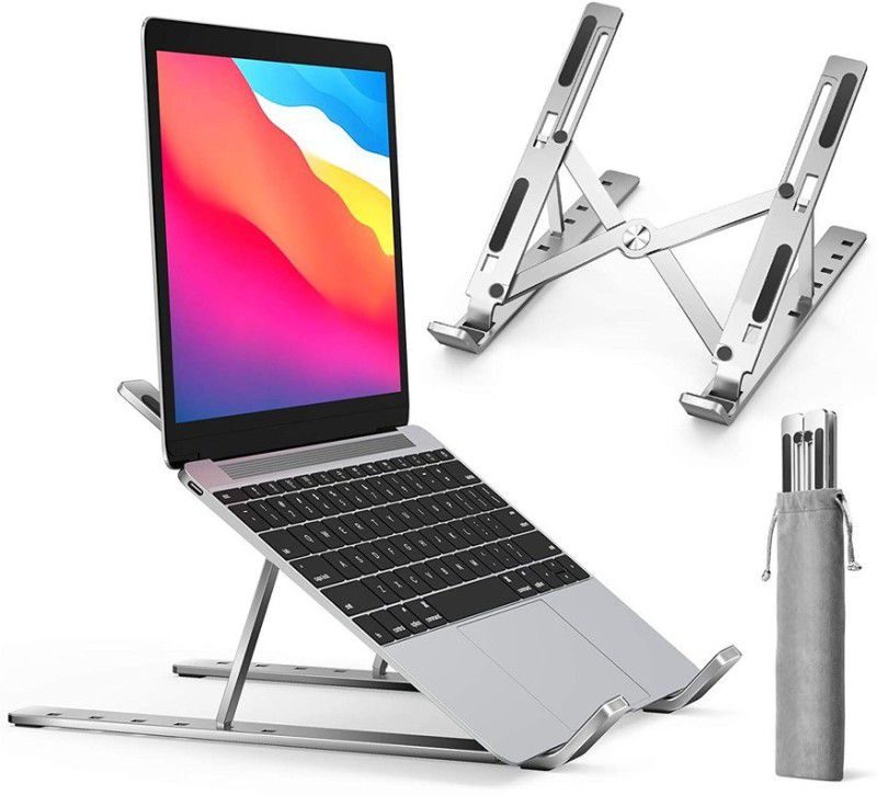 Amazm 6 Angle Portable Laptop Riser Made with Aluminum Alloy Compatible for Dell Mac Book Air / Pro , Lenovo Acer Hp Asus & Other Laptop 11.6 inch to 15.6 Inches Laptop Stand