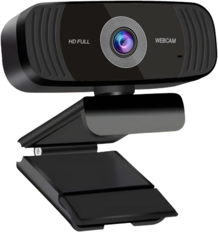 psynic 1080P HD Webcam with Built-in Microphone, Wide Angle lens & Privacy Cover Webcam Webcam  (Black)