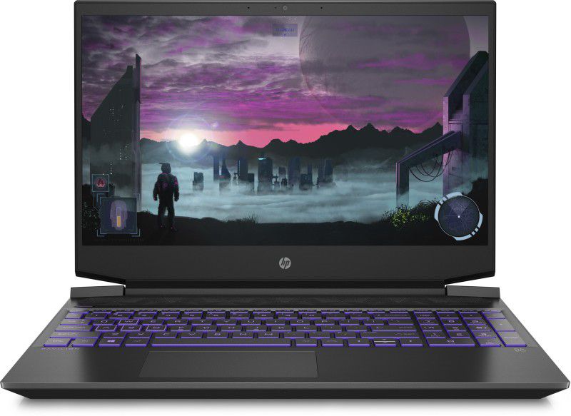 HP Pavilion Ryzen 5 Hexa Core AMD R5-5600H - (8 GB/512 GB SSD/Windows 10/4 GB Graphics/NVIDIA GeForce GTX 1650/144 Hz) 15-ec2004AX Gaming Laptop  (15.6 inch, Shadow Black, 1.98 kg)