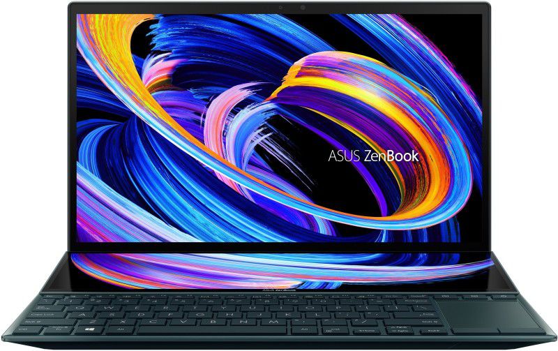 ASUS ZenBook Duo 14 (2021) Touch Panel Core i7 11th Gen - (16 GB/1 TB SSD/Windows 10 Home/2 GB Graphics) UX482EG-KA711TS Thin and Light Laptop  (14 inch, Celestial Blue, 1.62 kg, With MS Office)