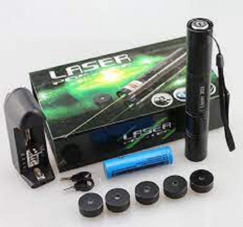 XTRDT Laser Light Pen, Presentation Disco Pointer Pen Beam with Adjustable Antenna Cap to Change  (631 nm, black)