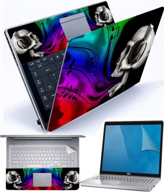 A1 SQUARE 4in1 full panel hd print stick 15.6 inch combo set skeleton screen and key gard Combo Set  (Multicolor)