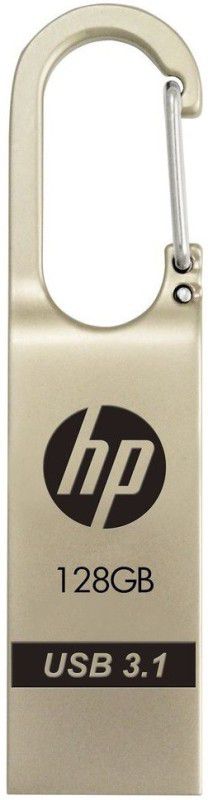 HP X760W 128 Pen Drive  (Gold, Silver)