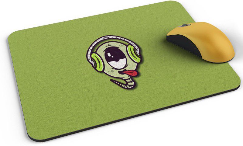 Shloka Crazy Eye Musical Mousepad  (Green)