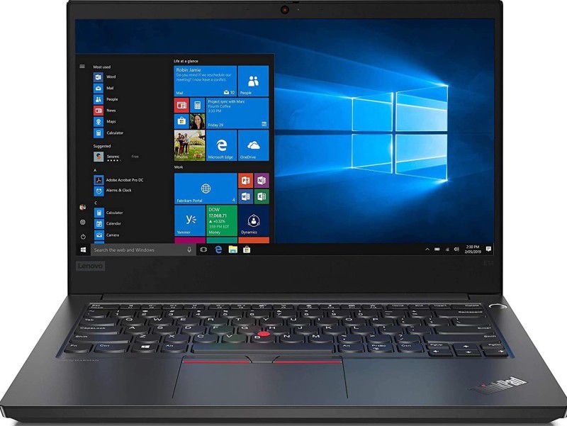 Lenovo Thinkpad E14 Core i3 10th Gen - (4 GB/256 GB SSD/Windows 10 Home) E14 Thin and Light Laptop  (14 inch, Black, 1.69 kg, With MS Office)