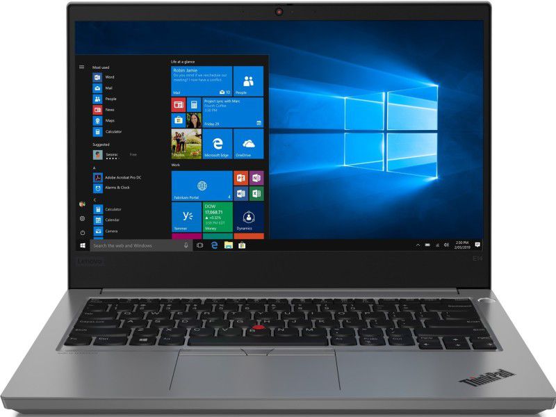Lenovo Thinkpad E14 Core i5 10th Gen - (8 GB/512 GB SSD/Windows 10 Home) E14 Thin and Light Laptop  (14 inch, Silver, 1.69 kg, With MS Office)
