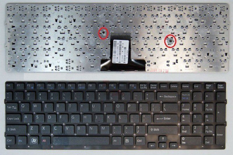 zikson Compatible For Sony VPC EB WITHOUT FRAME Laptop Keyboard Black Key Laptop Keyboard Replacement Key