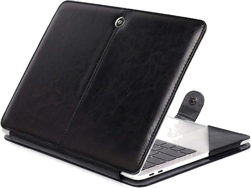 Vida Feliz Flip Cover for Lenovo Ideapad S145 3 3200U 15.6 Inch 81Ut00Kwin  (Black, Grip Case, Pack of: 1)