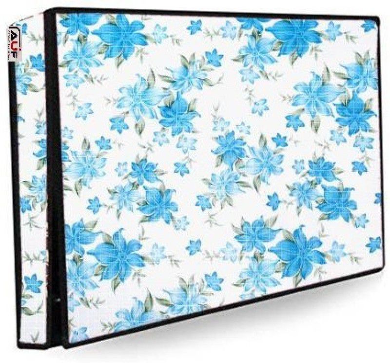AAVYA UNIQUE FASHION 2 layer dust proof smart LED LCD TV monitor cover for 65 inch LED::LCD::LED Monitor - AUFLED_65inchBlueFlower_01  (Multicolor)