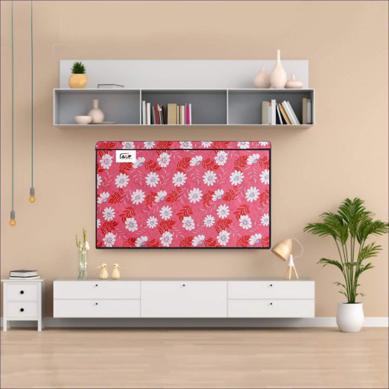 AAVYA UNIQUE FASHION 2 layer dust proof smart LED LCD TV monitor cover for 49 inch LED=LCD=LED =TV Monitor/COVER - TV14/LED/LED49inch  (Pink,White)