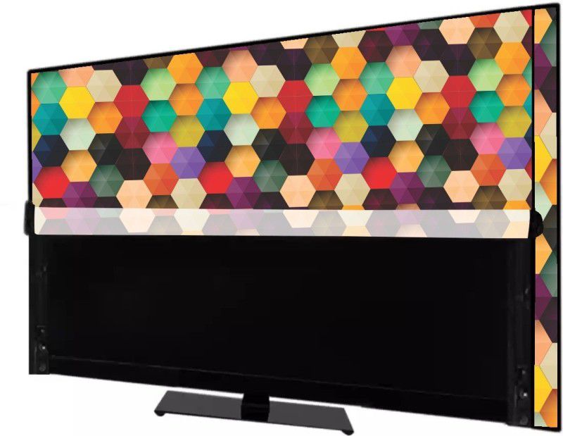 RANBOW LED TV Cover for 55 inch 55 inch led tv cover - LED-55-INCH-M-PEACH  (Multicolor)