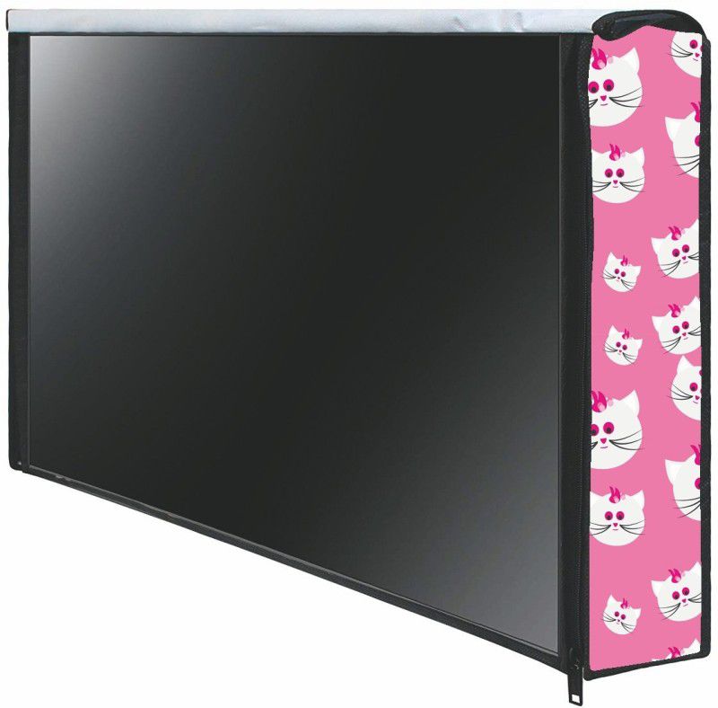 Kingly Home for 43 inch 43 Inch LED TV Cover - LED_43-Pink-Cat  (Pink)