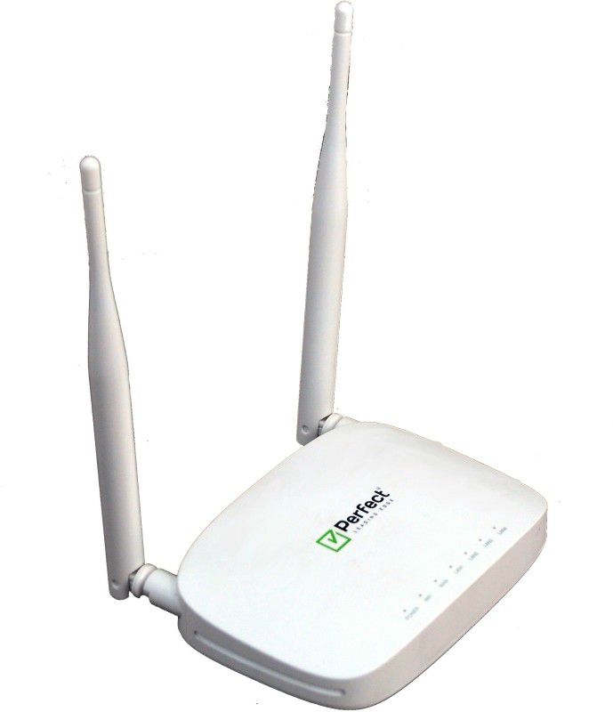 PERFECT Plus PFTP-WR300 , 300Mbps dedicated IPv6 20 users 80sqft Range 300 Mbps Wireless Router  (White, Single Band)