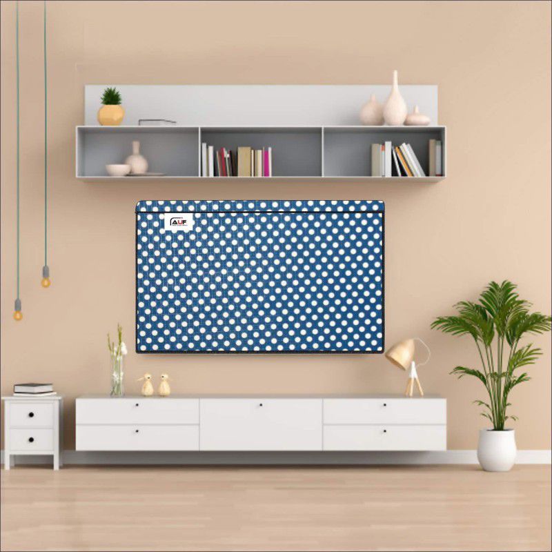AAVYA UNIQUE FASHION 2 layer dust proof smart LED LCD TV monitor cover for 49 inch LED=LCD=LED =TV Monitor/COVER - TV22/LED/LED49inch  (Blue,White)