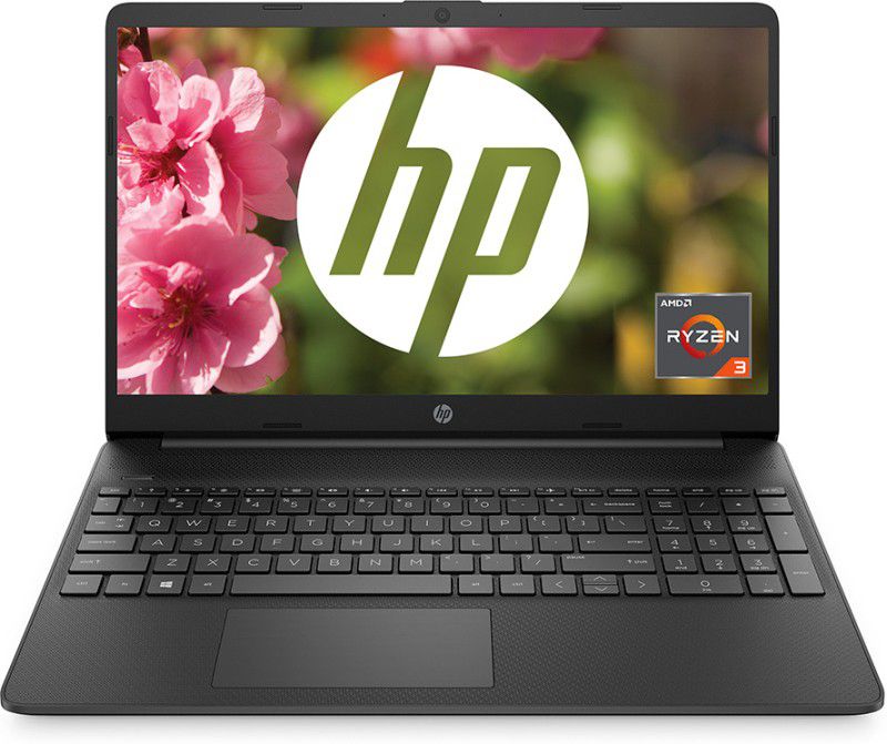HP Ryzen 3 Dual Core 3250U - (8 GB/256 GB SSD/Windows 11 Home) 15s-ey1508AU Thin and Light Laptop  (15.6 mm, Jet Black, 1.69 Kg, With MS Office)