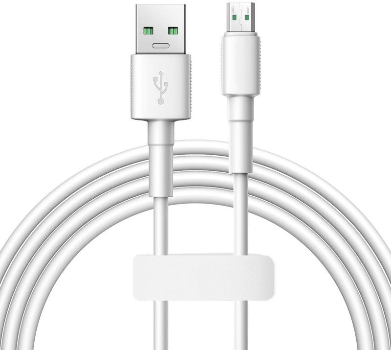 Procence Power Sharing Cable 1.5 m ACM-2 1.2m Micro USB Cable Compatible with all mobiles and devices  (Compatible with android devices, Tablet, computer, All smart phones, White, One Cable)