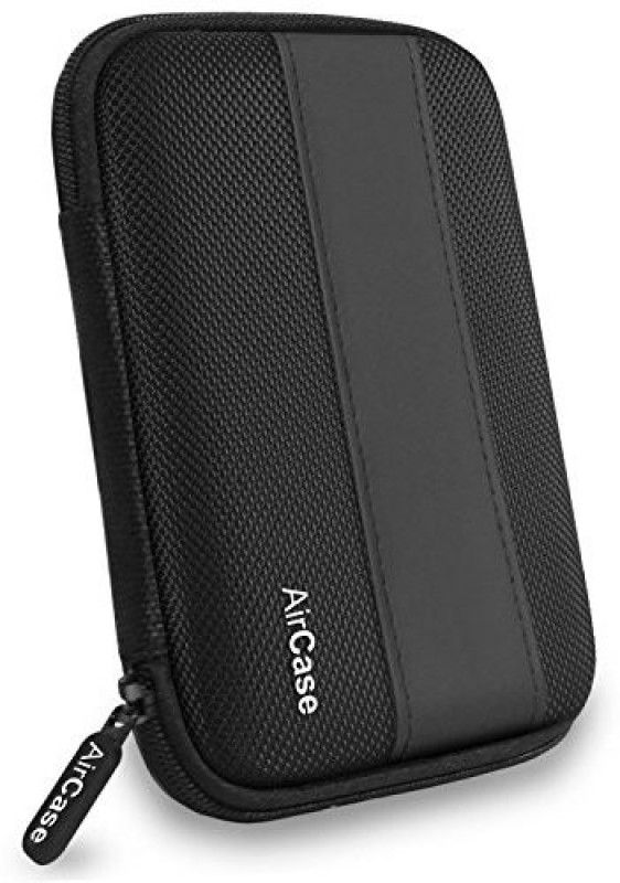 AirPlus Front & Back Case for 2.5-Inch Hard Drive Pocket Drive Pouch  (Black, Pack of: 1)