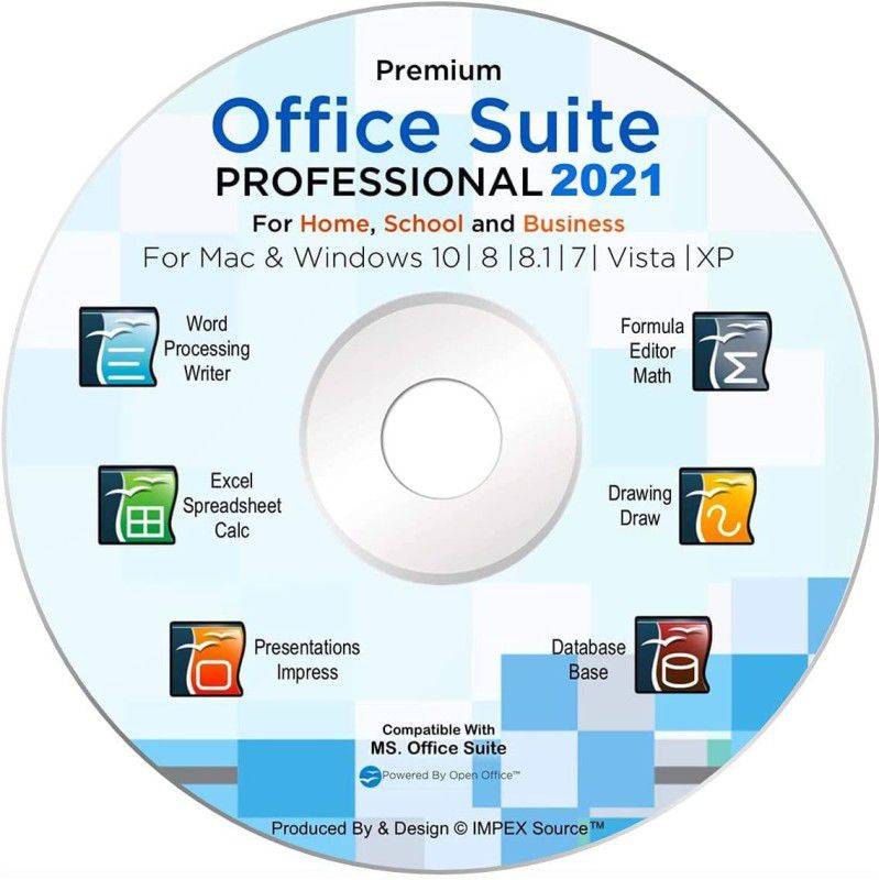 best deal Office Suite 2021 Professional Edition CD DVD 100% compatible  (1, 1 PC)