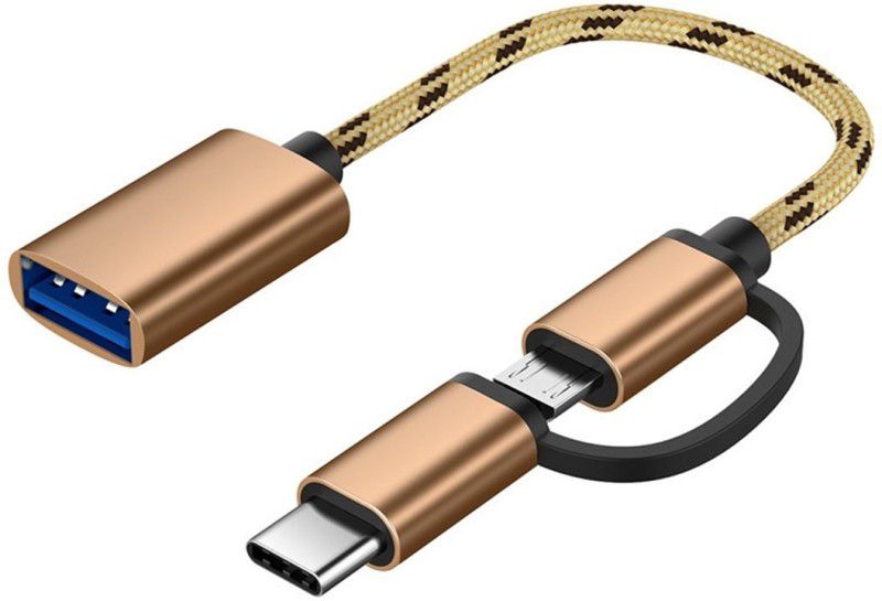 ASAPK USB Type C, Micro USB OTG Adapter  (Pack of 1)