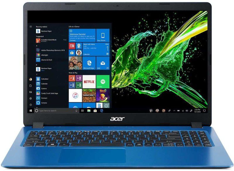 Acer Aspire 3 Athlon Dual Core 300U - (4 GB/1 TB HDD/Windows 10 Home) A315-42 Laptop  (15.6 inch, Indigo Blue, 1.9 kg)