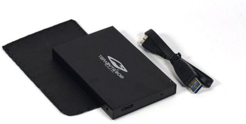 TERABYTE Internal Hard Disk Sata Case 2.5" USB 3.0 2.5 inch Internal Hard Drive Casing  (For Laptop Hard Drives 2.5", Black)