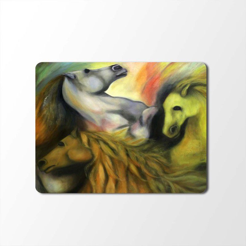 100yellow Mouse Pad | Animal Print Designer Mouse Pad | High Quality Waterproof Coating Gaming Mouse Pad With Black Basemp-107 Mousepad  (Multicolor)