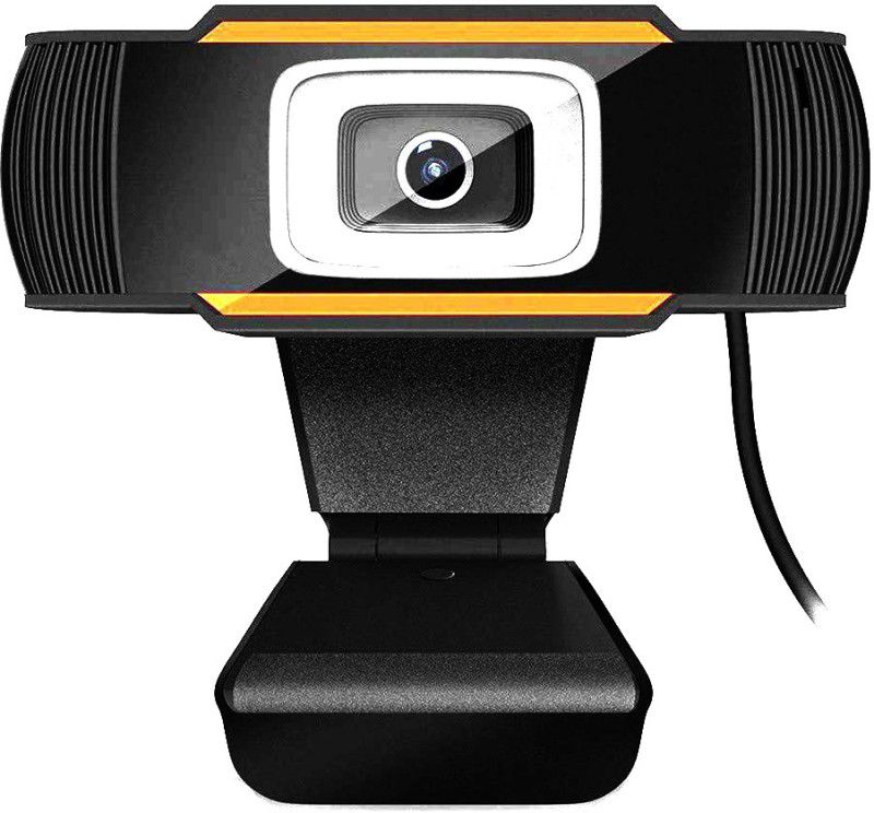 woley HD Webcam with Microphone, Auto Focus 1280x720 Web Camera for Video Calling Conferencing Recording, PC Laptop Desktop Webcam  (Black)