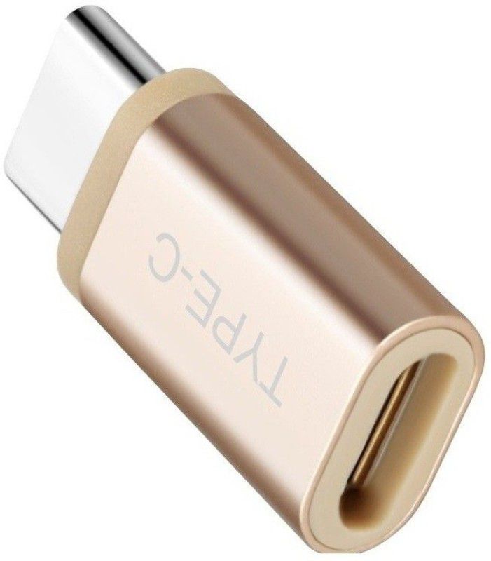 BB4 TYPE C TO MICRO USB CONVERTER CABLE CHARGING Worldwide Adaptor  (Gold)