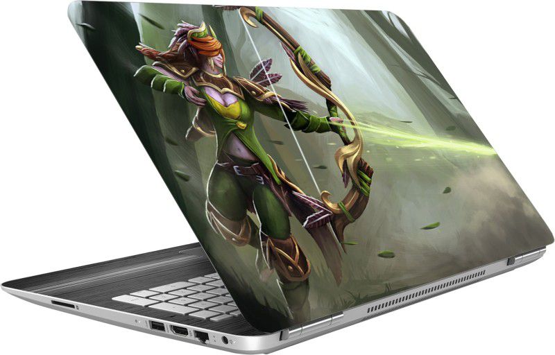 Lappy LADY WARRIOR Skin Compatible with All Laptop Dell/Lenovo/Acer/HP Vinyl Laptop Decal 15.6