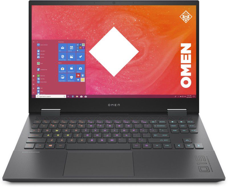 HP Omen 15 Ryzen 5 Hexa Core 4600H - (16 GB/512 GB SSD/Windows 10 Home/6 GB Graphics/NVIDIA GeForce GTX 1660 Ti/144 Hz) 15-en0036AX Gaming Laptop  (15.6 inch, Mica Silver, 2.37 kg)